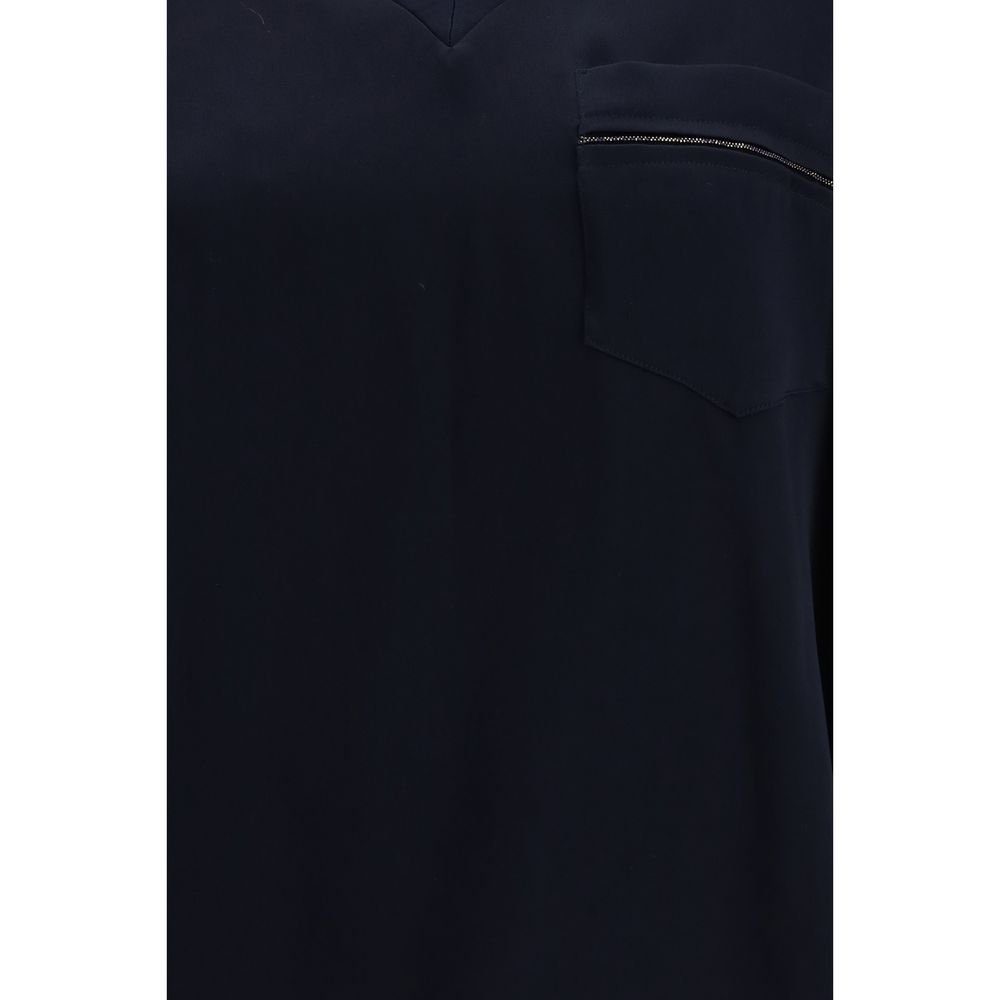Fabiana Filippi Blue Viscose T-Shirt - immagine 3