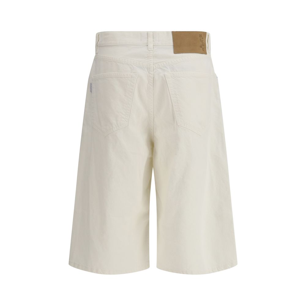 Haikure White Cotton Bermuda Shorts - immagine 2