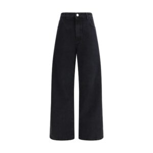 Rohe Black Cotton Relaxed Fit Jeans
