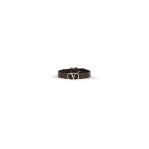 Valentino Garavani Purple Calf Leather Bos Taurus Bracelet