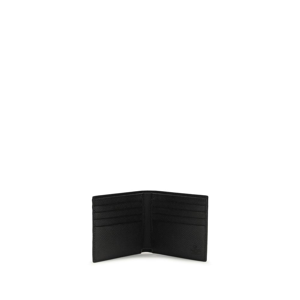 Valentino Garavani Black Calf Leather Bos Taurus Wallet - immagine 3