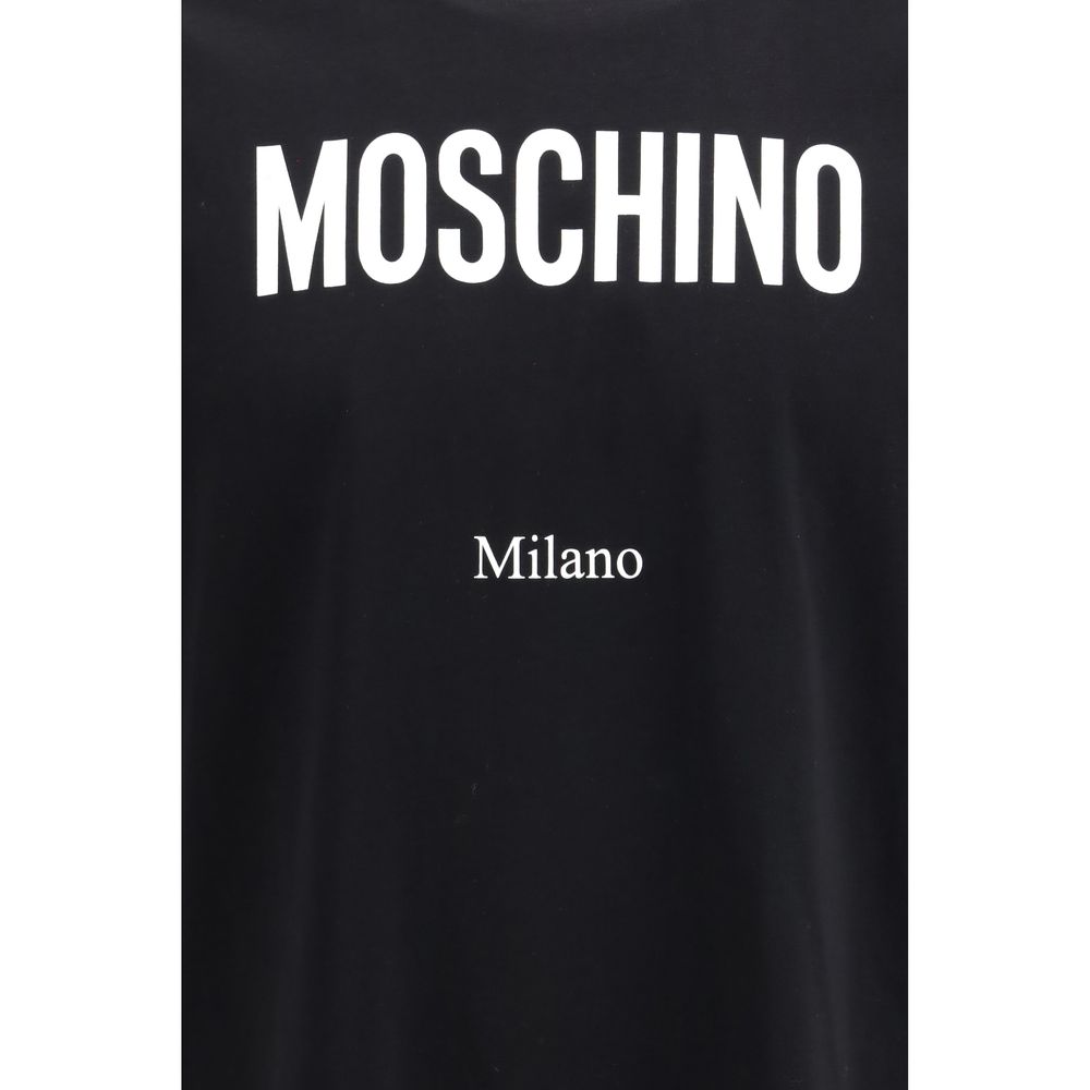 Moschino Black Cotton T-Shirt - immagine 3