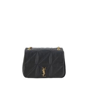 Saint Laurent Black Lamb Ovis Aries Aries Shoulder Bag