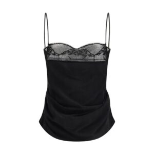 Magda Butrym Black Silk Blouse