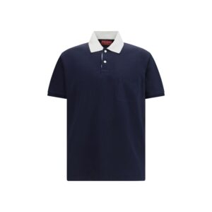 Gucci Blue Cotton Polo Shirt