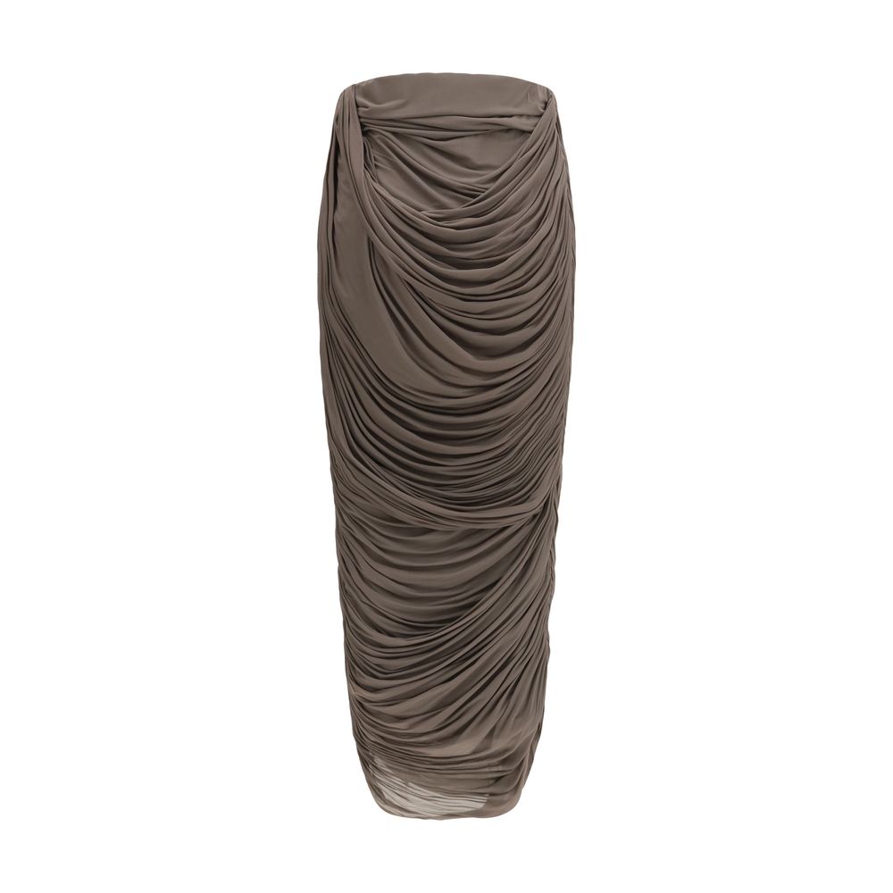 Magda Butrym Brown Copper Midi Skirt - immagine 2