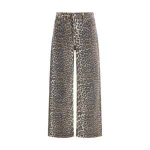 Ganni Multicolor Cotton Relaxed Fit Jeans