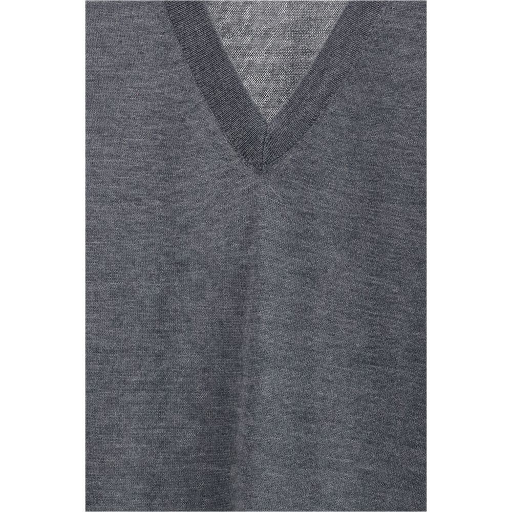 Loulou De Saison Gray Cashmere Sweater - immagine 3