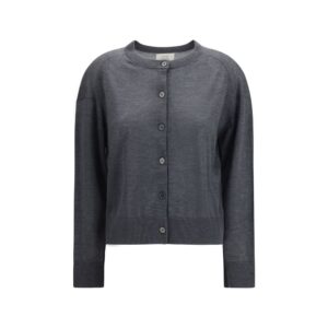 Loulou De Saison Gray Cashmere Cardigan