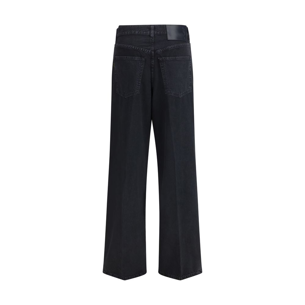 Haikure Black Cotton Jeans Denim - immagine 2