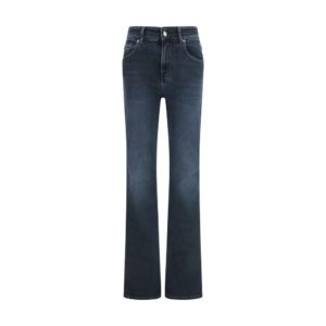 Haikure Blue Cotton Flared Jeans