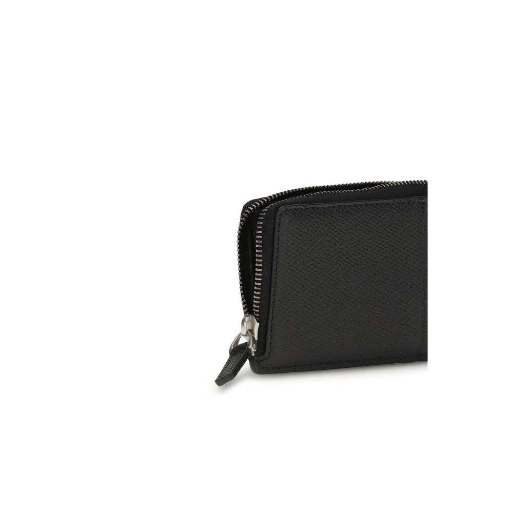 Valentino Garavani Black Calf Leather Bos Taurus Wallet - immagine 3