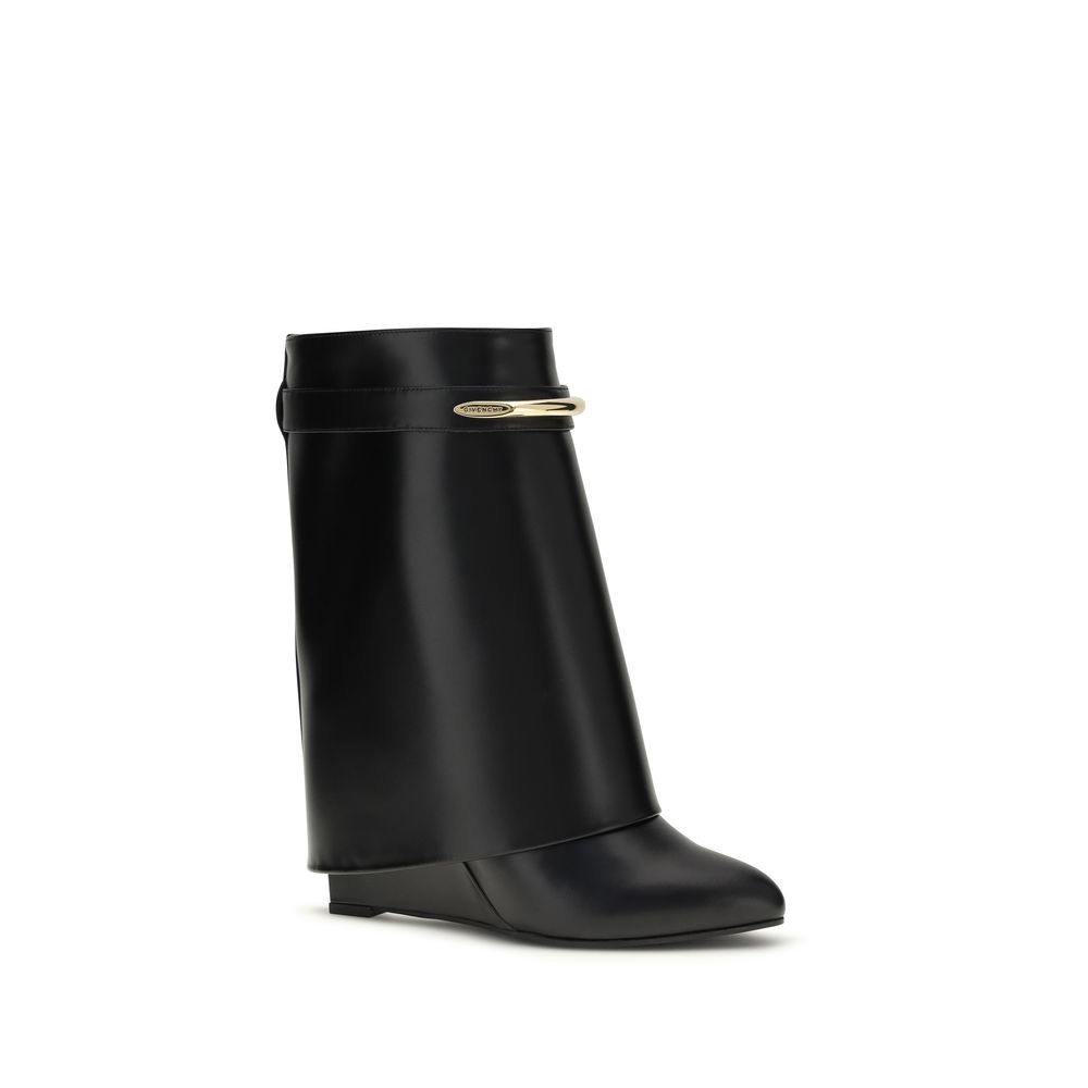 Givenchy Black Calf Leather Bos Taurus Ankle Boots - immagine 2