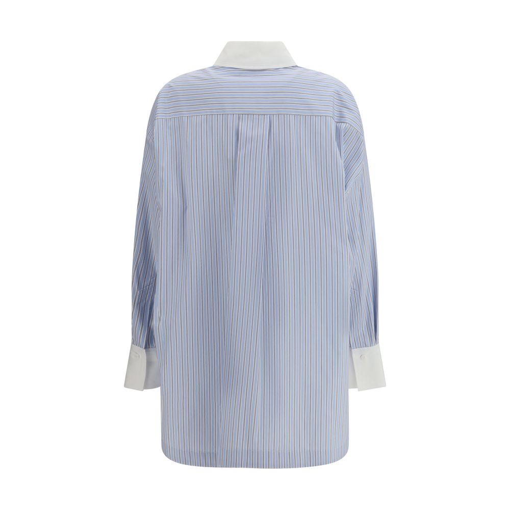 The Attico Blue Cotton Pattern Shirt - immagine 2