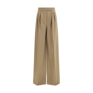 Max Mara Beige Wool Casual Pants