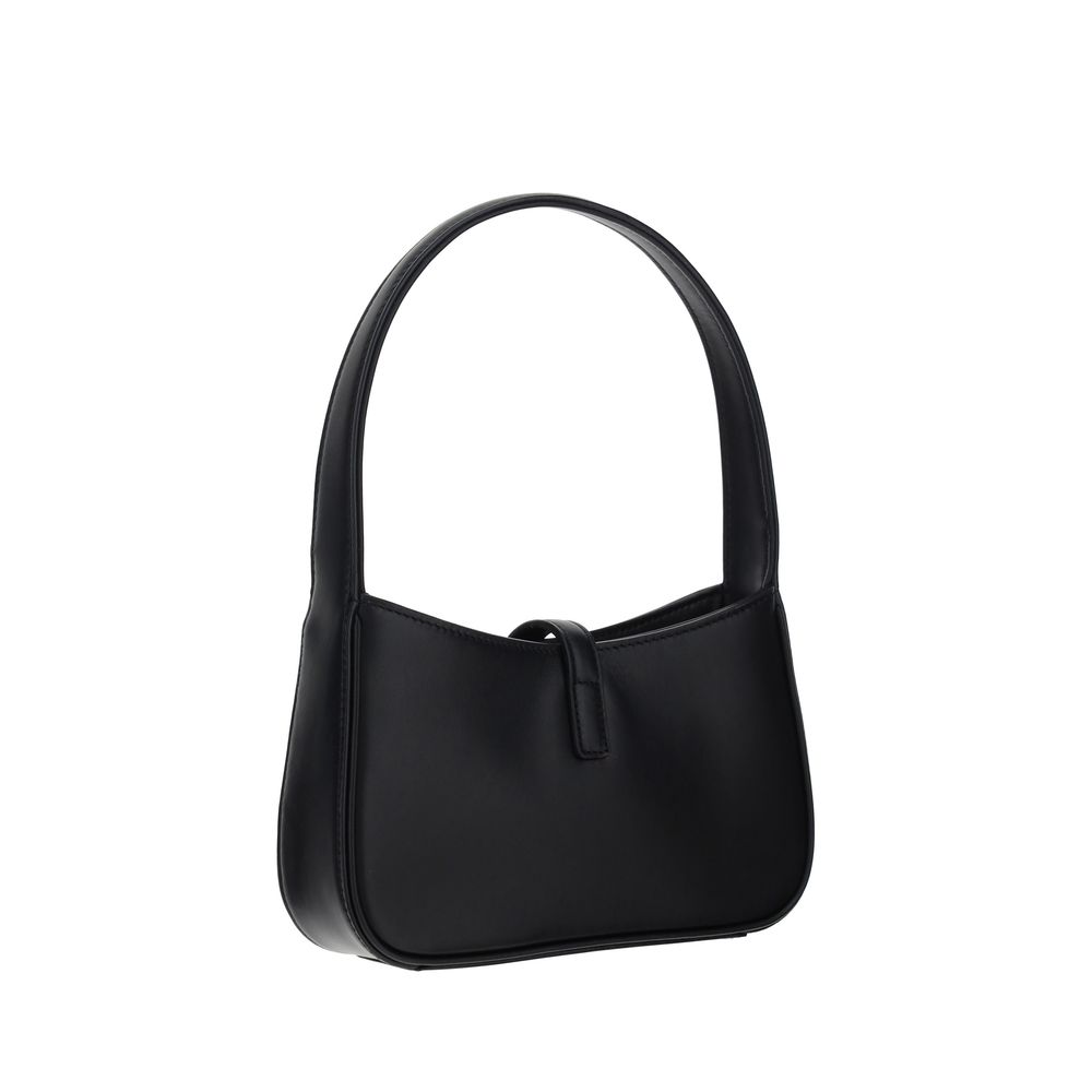 Saint Laurent Black Calf Leather Bos Taurus Shoulder Bag - immagine 3