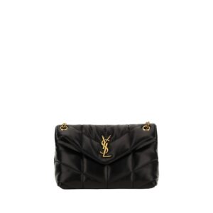 Saint Laurent Black Lamb Ovis Aries Aries Shoulder Bag