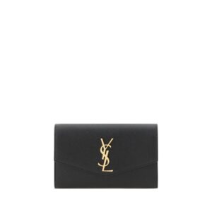 Saint Laurent Black Calf Leather Bos Taurus Wallet