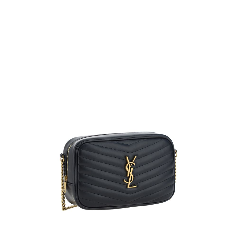 Saint Laurent Black Calf Leather Bos Taurus Shoulder Bag - immagine 2