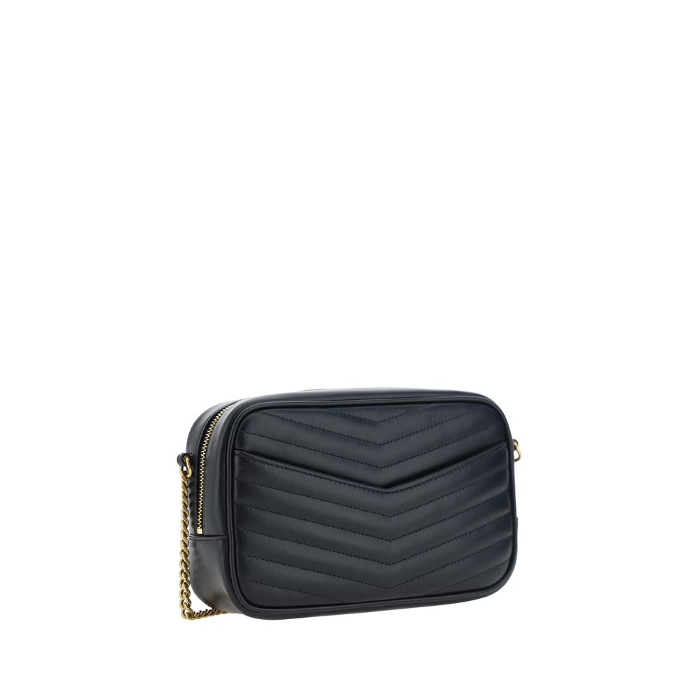 Saint Laurent Black Calf Leather Bos Taurus Shoulder Bag - immagine 3