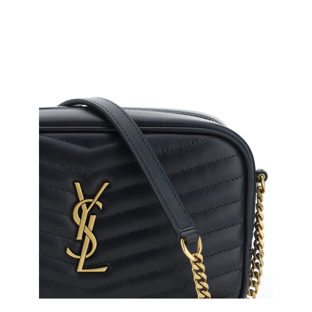 Saint Laurent Black Calf Leather Bos Taurus Shoulder Bag - immagine 4