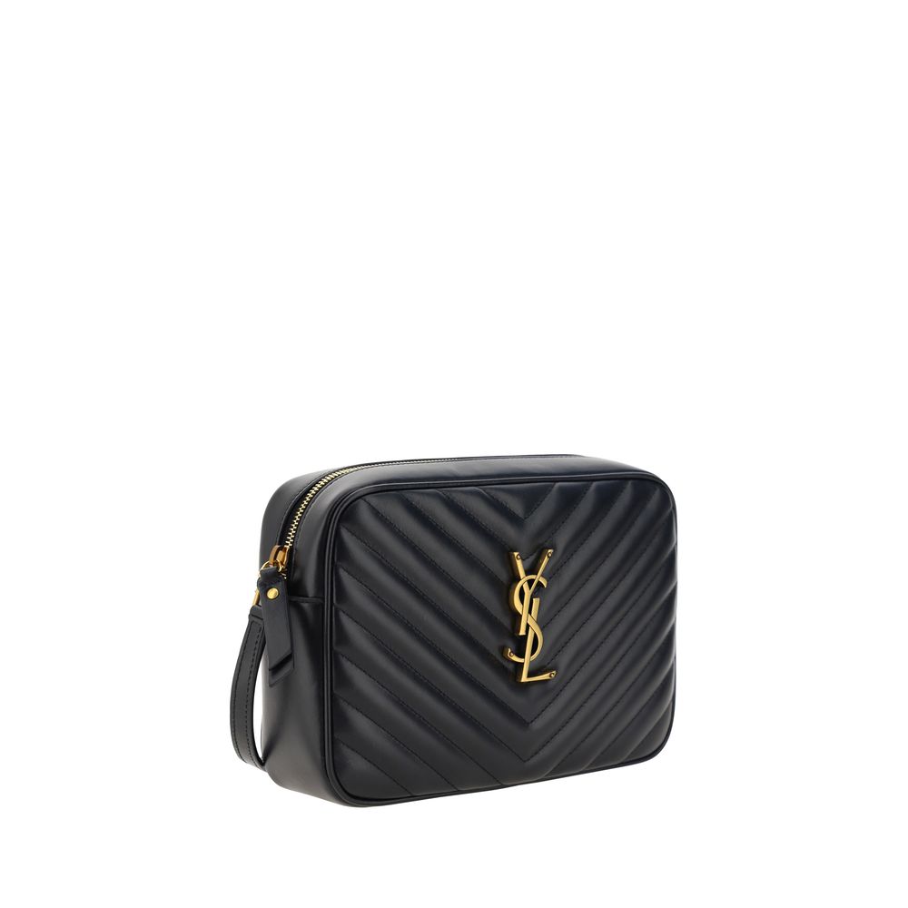 Saint Laurent Black Calf Leather Bos Taurus Shoulder Bag - immagine 2