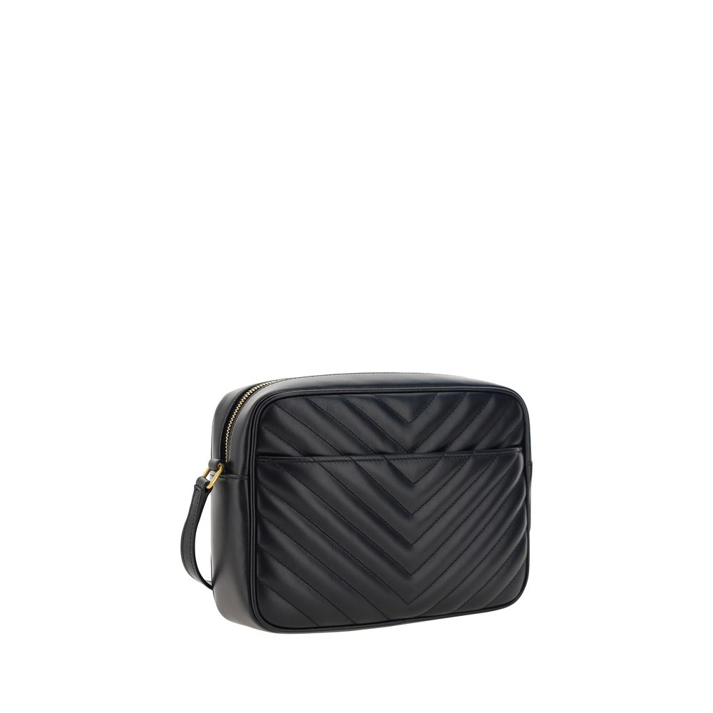 Saint Laurent Black Calf Leather Bos Taurus Shoulder Bag - immagine 3