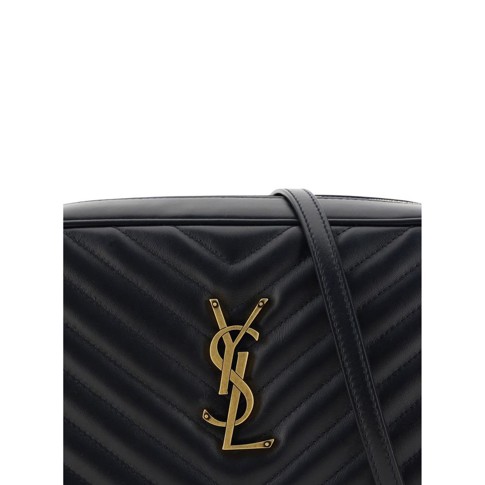 Saint Laurent Black Calf Leather Bos Taurus Shoulder Bag - immagine 4