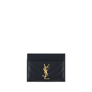 Saint Laurent Black Lamb Ovis Aries Aries Wallet