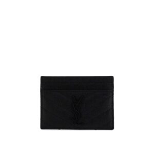 Saint Laurent Black Calf Leather Bos Taurus Wallet