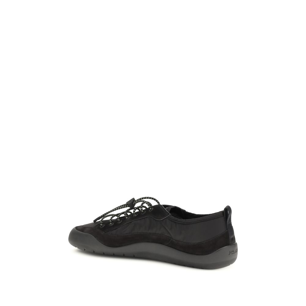 Prada Black Fabric Athletic Sneakers - immagine 3