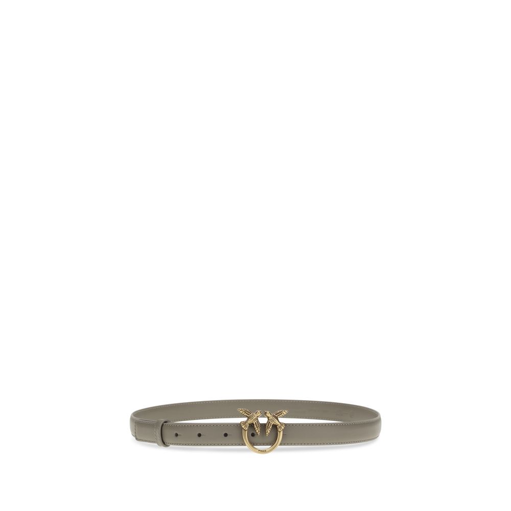 PINKO Brown Calf Leather Bos Taurus Regular Belt - immagine 2