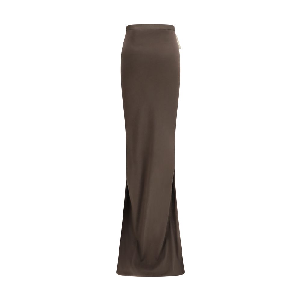 Moncler x Rick Owens Brown Cotton Long Skirt - immagine 2