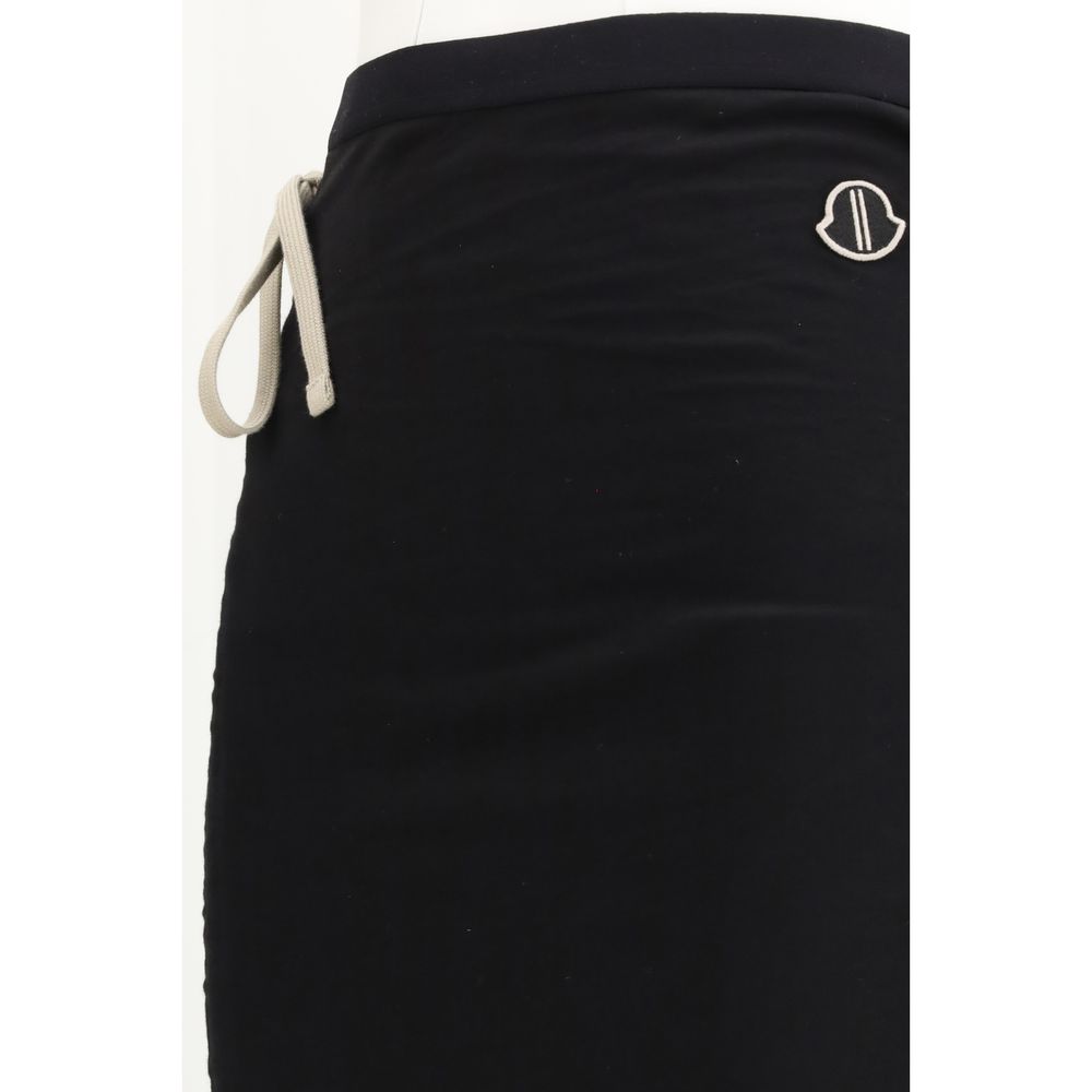 Moncler x Rick Owens Black Cotton Long Skirt - immagine 3