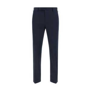 PT Torino Blue Cotton Casual Pants