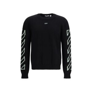 Off-White Black Cotton Sweatshirt