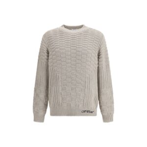 Off-White Beige Cotton Sweatshirt