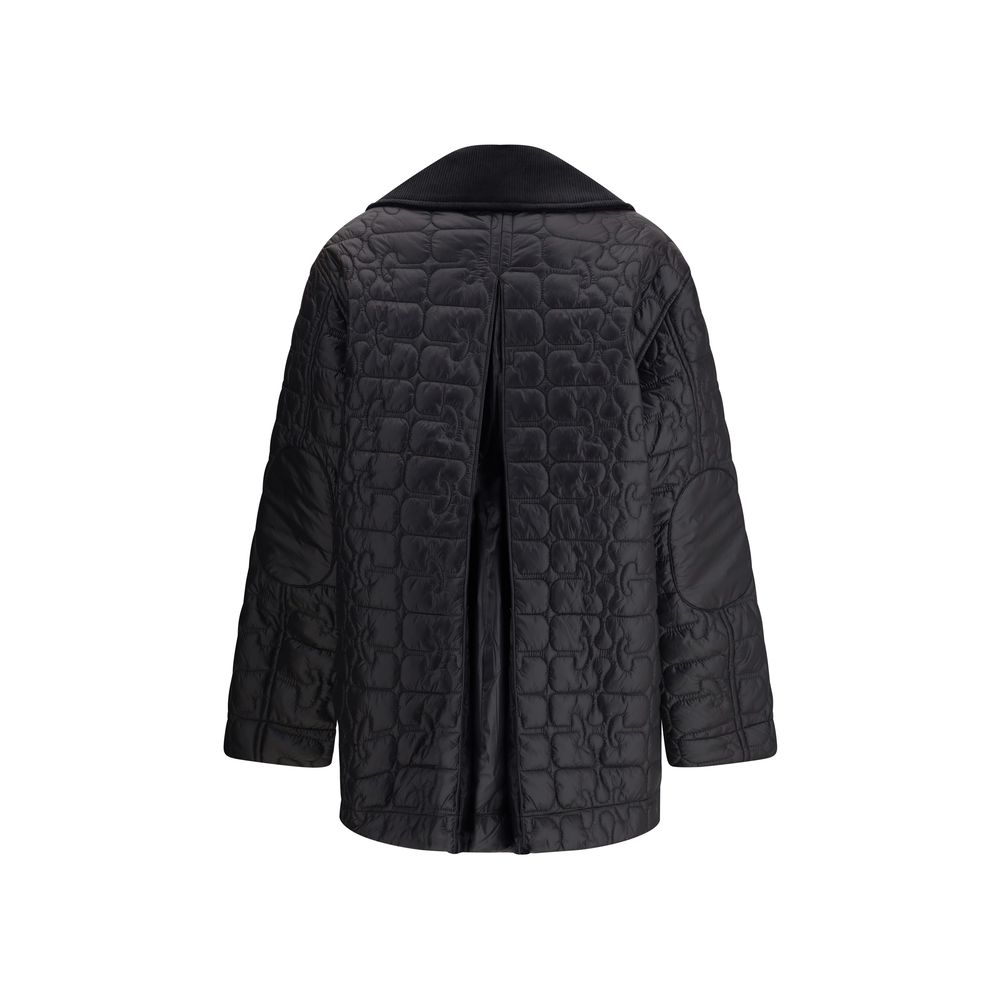 Ganni Gray Nylon Coat - immagine 2
