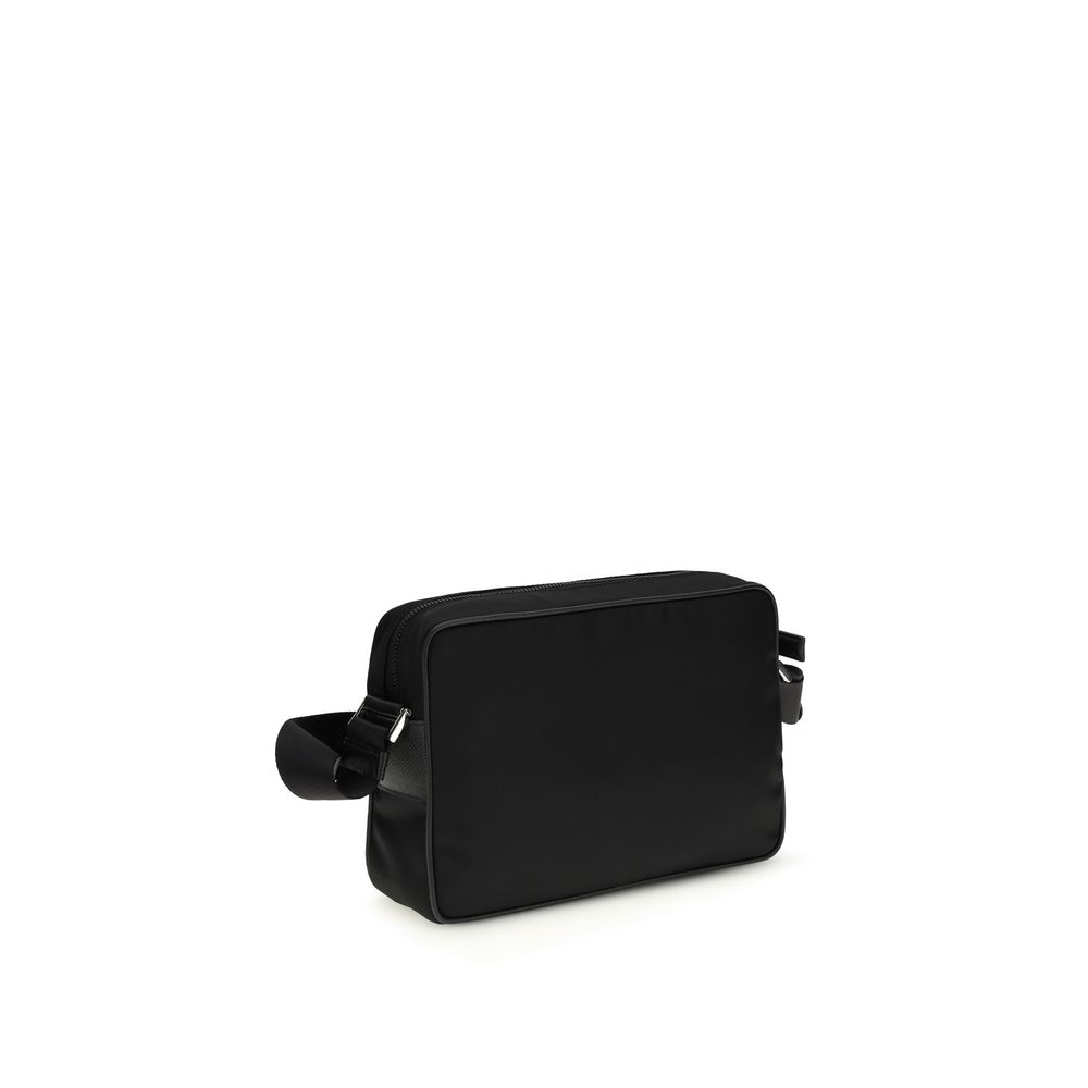 Prada Black Recycled Polyamide Shoulder Bag - immagine 3