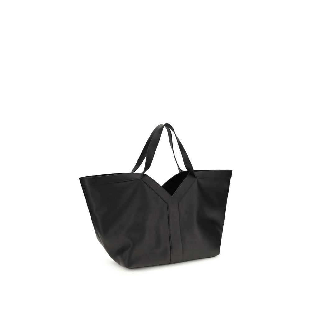Saint Laurent Black Calf Leather Bos Taurus Shoulder Bag - immagine 2