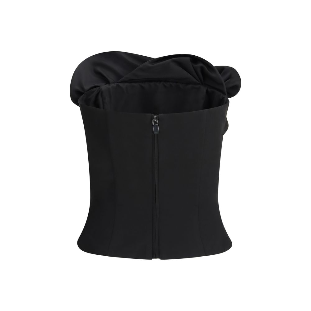 Magda Butrym Black Wool Tank Tops - immagine 2