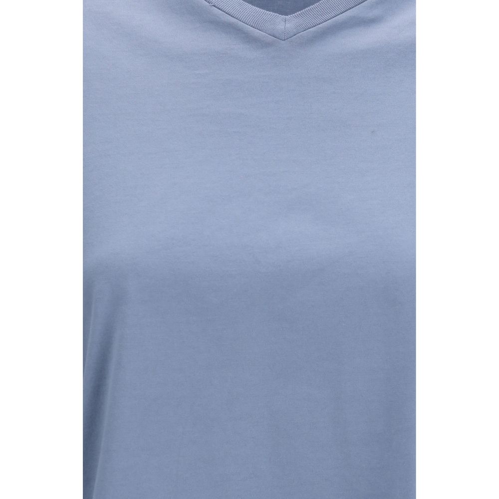 RIER Blue Cotton T-Shirt - immagine 3
