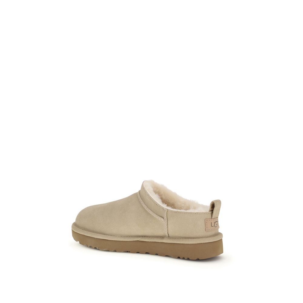 UGG Beige Calf Leather Bos Taurus Ankle Boots - immagine 3