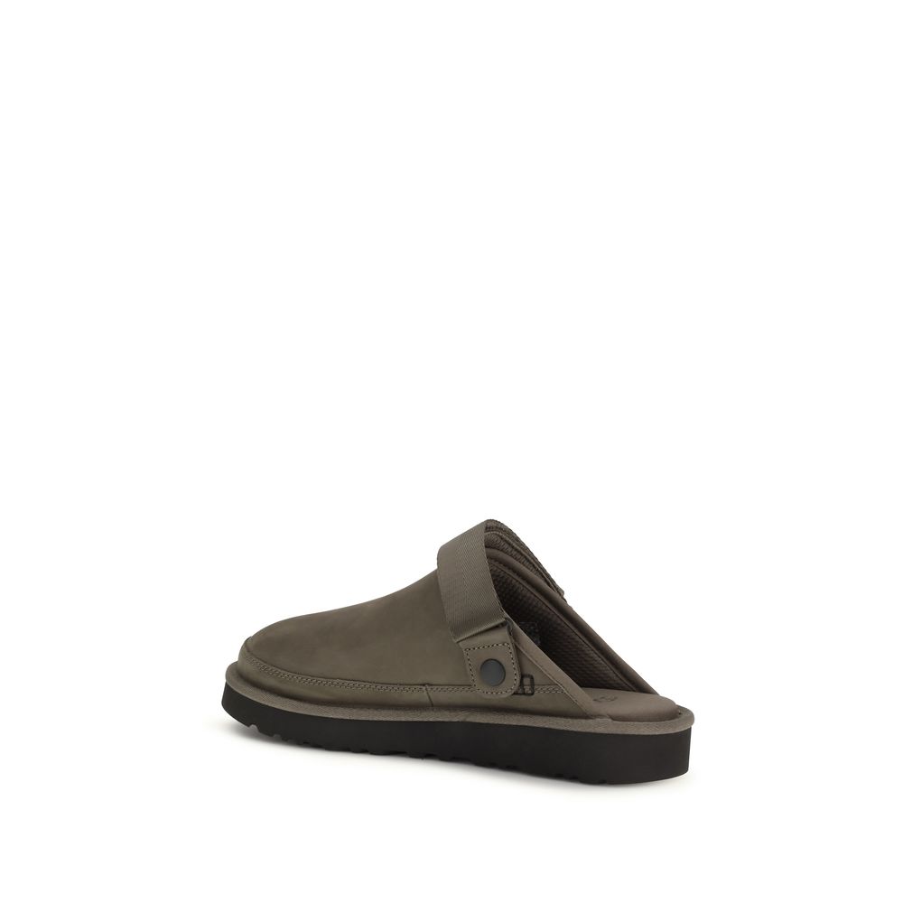 UGG Brown Calf Leather Bos Taurus Mules - immagine 3