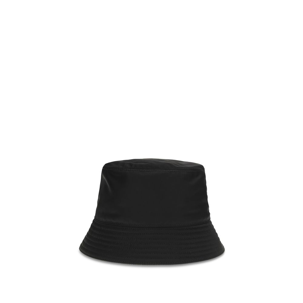 Prada Black Recycled Polyamide Bucket Hat - immagine 2