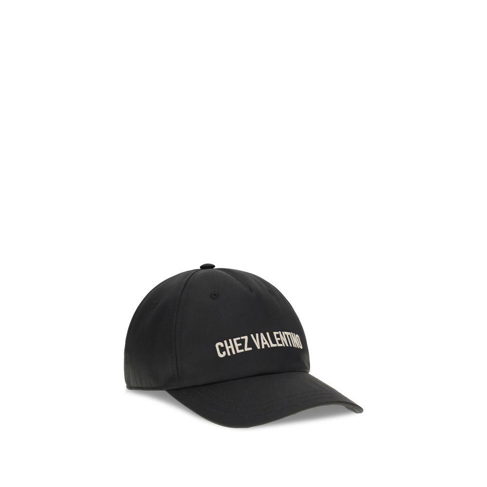 Valentino Garavani Black Cotton Cap (Baseball Hat) - immagine 2