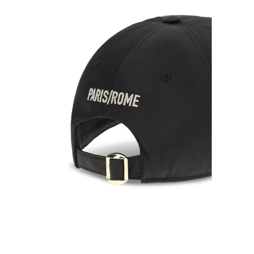 Valentino Garavani Black Cotton Cap (Baseball Hat) - immagine 3