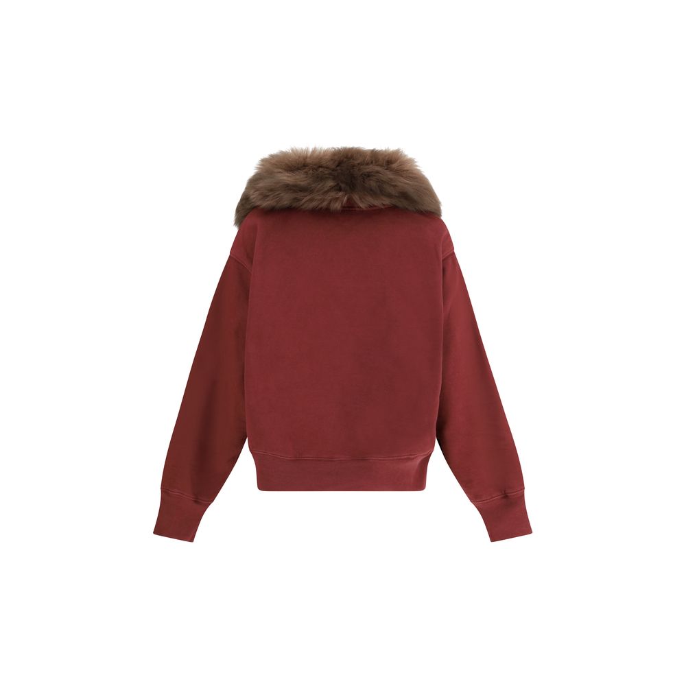 Prada Bordeaux Cotton Sweatshirt - immagine 2