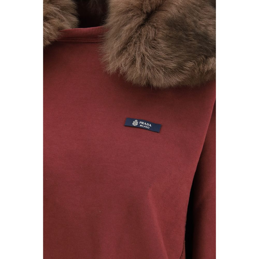 Prada Bordeaux Cotton Sweatshirt - immagine 3