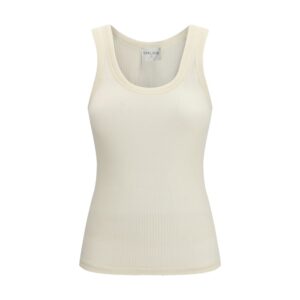 Forte_Forte Beige Wool Oves Aries Sleeveles T-Shirt